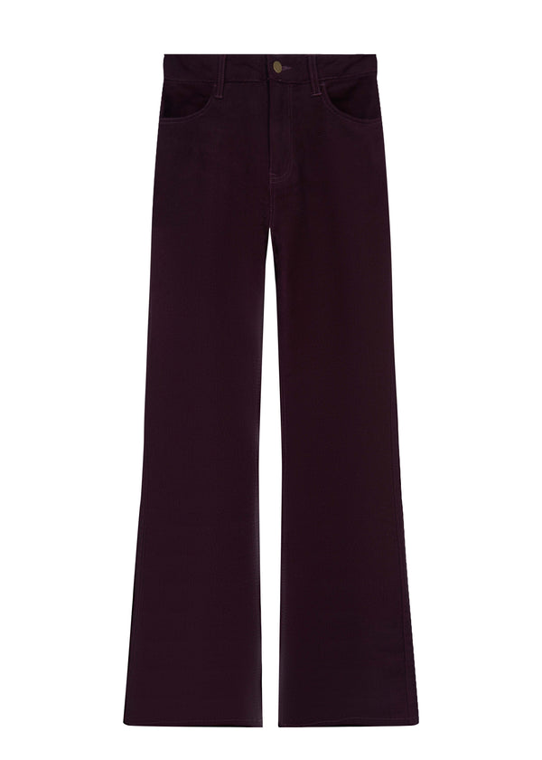 Corduroy Mid-Rise Straight Pant