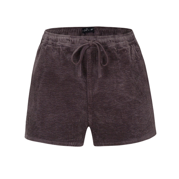 Corduroy Casual Sport Mini Short